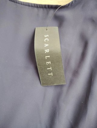 Vestido Mujer Scarlett T.50 Azul/Plata Nuevo