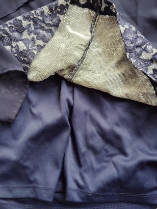 Vestido Mujer Scarlett T.50 Azul/Plata Nuevo