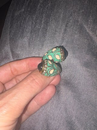 Pack anillos dorados y turquesa