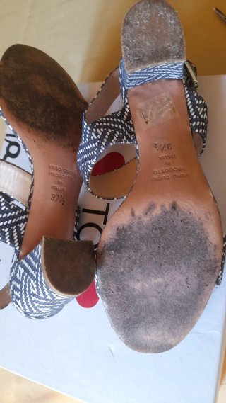 Sandali Casadei blu e bianchi