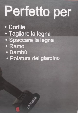 Motosega a batteria 21V - Set 5 pezzi