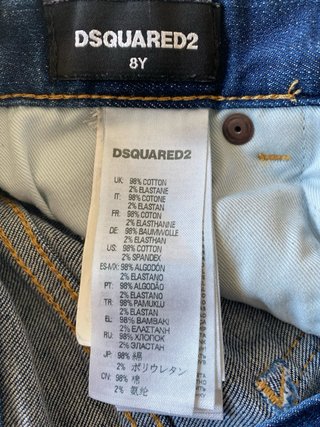Jeans bambino DSQUARED 8 anniMisure:Vita 32 lun 76