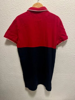 Polo Hollister Rojo y Azul Marino