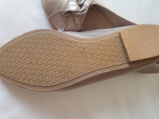 Bailarinas Pilar Prieto Piel Dorado Talla 37