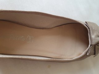 Bailarinas Pilar Prieto Piel Dorado Talla 37