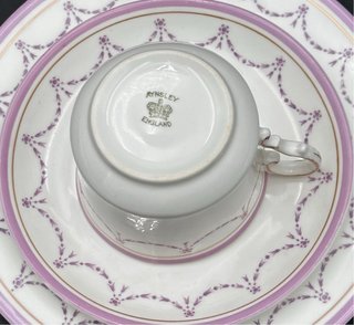 Servizio Tè Aynsley Vintage Lilla Porcellana