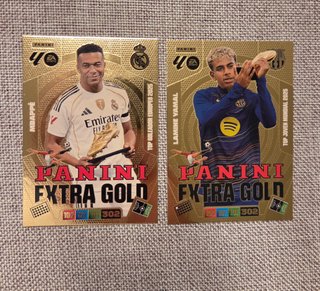 Cromos Panini Extra Gold Mbappé y Yamal