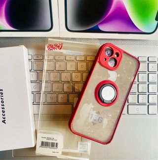Custodia iPhone 13/14 con Supporto Rosso
