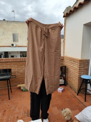 Conjunto pantalón y camisa beige XL