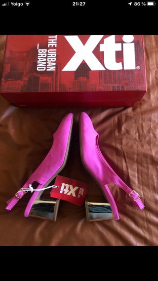 Zapatos destalonados Xti rosa