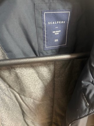 Abrigo chubasquero hombre Scalpers azul XXL