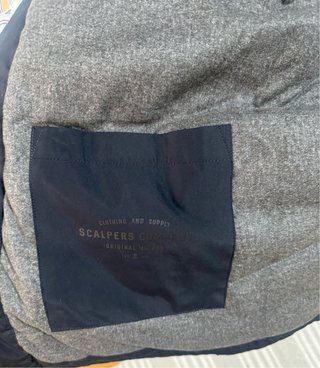 Abrigo chubasquero hombre Scalpers azul XXL