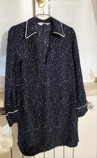 Abito Zara Donna Blu Pois Taglia S
