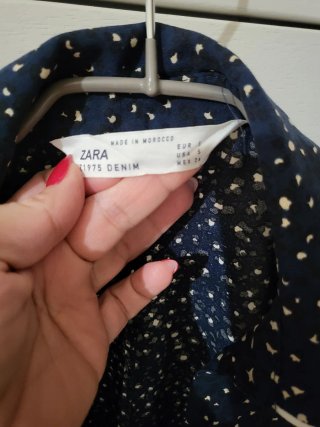 Abito Zara Donna Blu Pois Taglia S