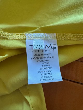 Camicia Try Me Firenze Gialla Tg 42