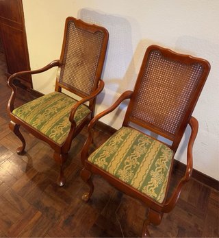 Juego de 2 Sillas de Comedor Estilo Clásico