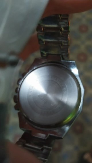 Reloj Orlando Cronógrafo Plata y Negro