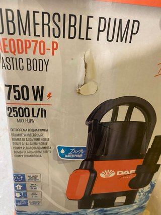 Bomba agua Sumergible Daewoo DAEQDP70-P 750w