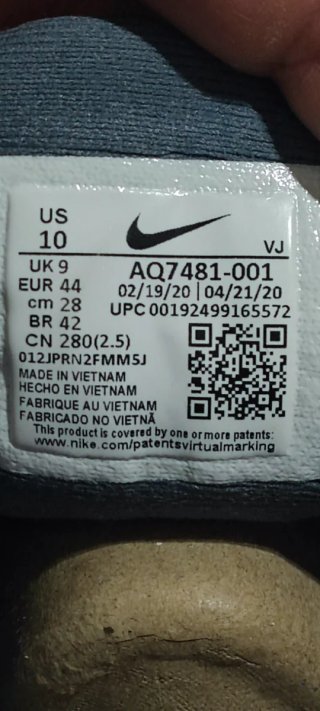 Zapatillas Nike Running Talla 44 Gris/Plata