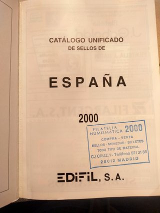 Catálogo Sellos España Edifil 2000