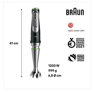 Minipimer Braun 9 Acero Inox.