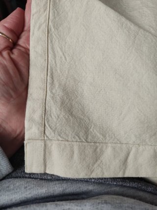 Cortinas de algodón color crema