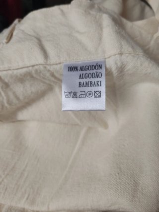 Cortinas de algodón color crema