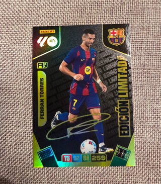 Cromo Panini Ferran Torres Edición Limitada