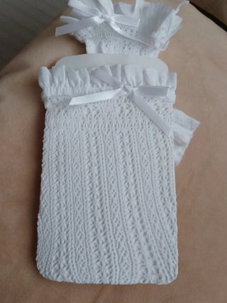 Calcetines medias caladas blancos