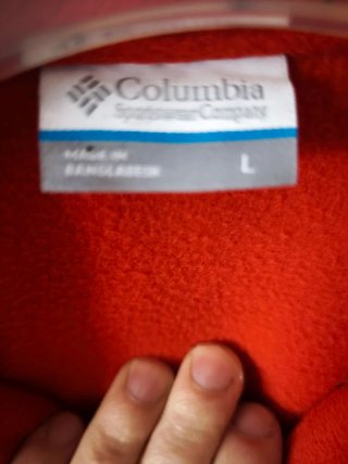 Forro polar Columbia rojo