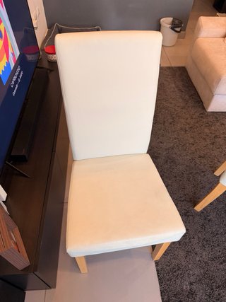 Sedie bianche in tessuto Jysk (4 unità)