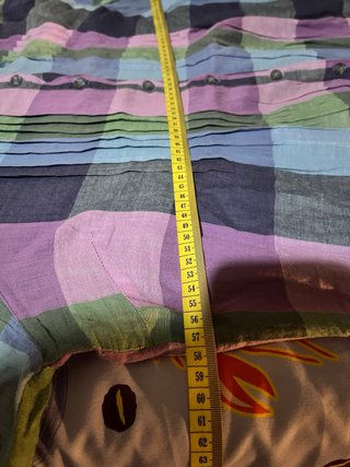 Camisa patchwork multicolor talla grande XXXL –