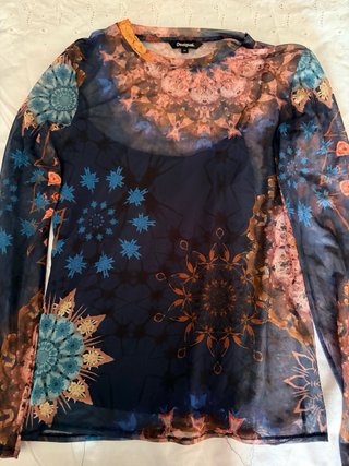 Camiseta Desigual M Estampada Transparente