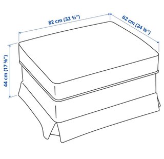 Sofá 2 plazas + reposapiés marrón