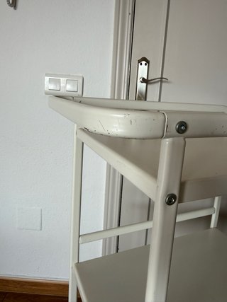 Carro auxiliar metal Ikea Sunnersta beige 95x50x30
