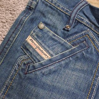 Diesel Jeans Donna Straight Washed Out Low-rise