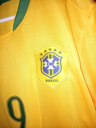 Camiseta Retro Fútbol Brasil Ronaldo 9