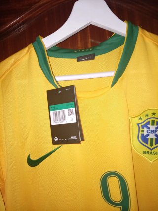Camiseta Retro Fútbol Brasil Ronaldo 9