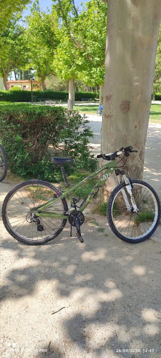 Bicicleta de Montaña MTB Verde ,ruedas 26"