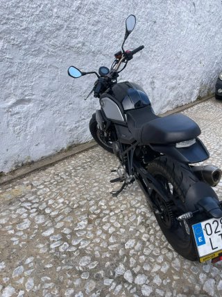 Hanway Furious 125 Naked Negra/Plata