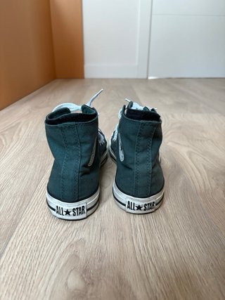 Converse All Star altas verde/negras T39