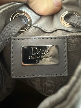 Bolso Dior plateado