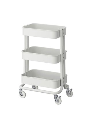 Carrito Auxiliar Blanco 3 Niveles