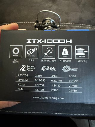 Carrete Okuma ITX-1000H