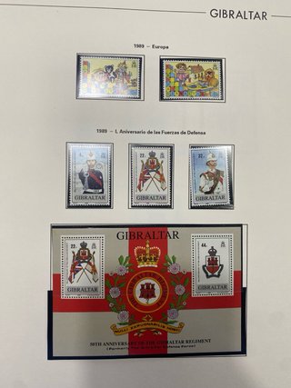 Álbum Sellos Nuevos Gibraltar 1984-1998
