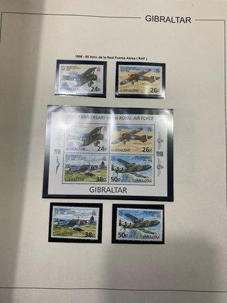Álbum Sellos Nuevos Gibraltar 1984-1998