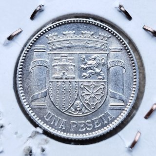 Peseta de plata de la II República 1933*34