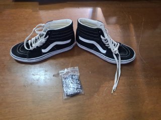 Botas Vans Negras y Blancas