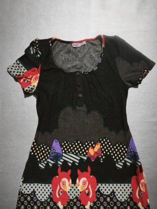 Vestido Curto Kuch Multicolor
