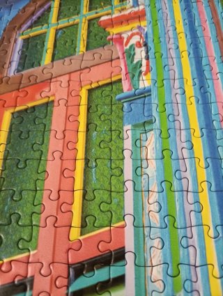 Puzzle Bluebird 1000 piezas Fachada Colorida
